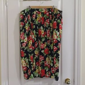 Vintage TanJay floral skirt plus size